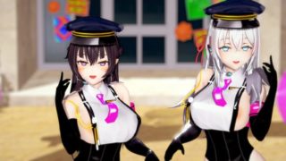 Elissa x Yuki Suo - Good night Kiss [Roshidere] Dance 4k Police uniform front version