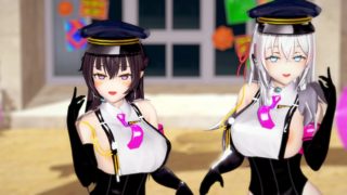 Elissa x Yuki Suo - Good night Kiss [Roshidere] Dance 4k Police uniform front version