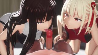 Chisato & Takina (Cake face) [dd_dd]