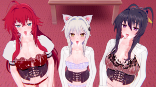 R18 [HMV] Rias Akeno Koneko [High School DxD]