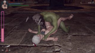 The Knight Girl vs goblin