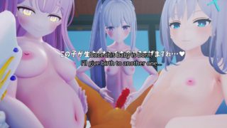 Shiroko Miyako Mika forced child-making (Eng Subs) - Poko